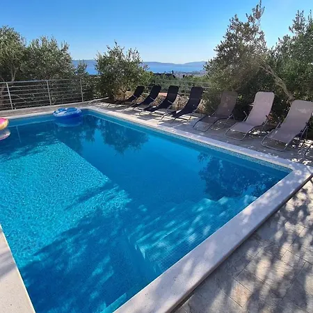 Luxury Ana With Private Pool And Sea View Vila Kaštela